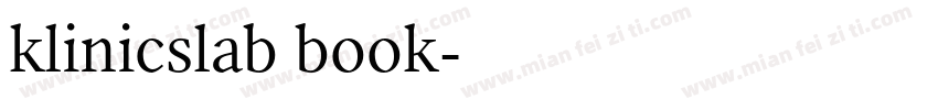 klinicslab book字体转换